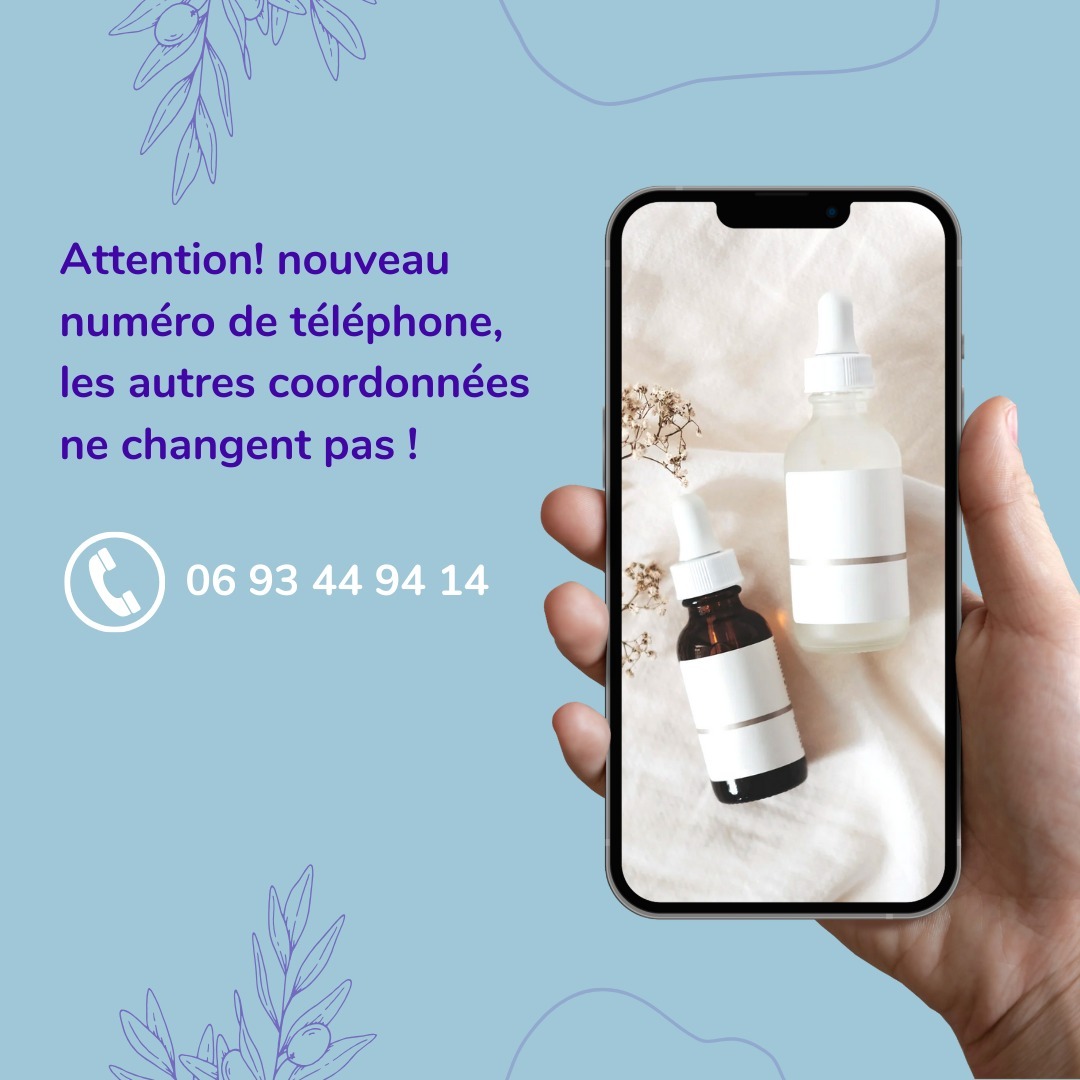 Nouveau numéro pour le cabinet naturopathe HONATURO