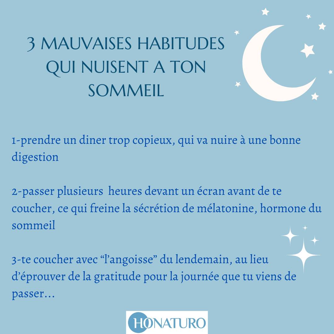 Le sommeil par le cabinet naturopathe HONATURO