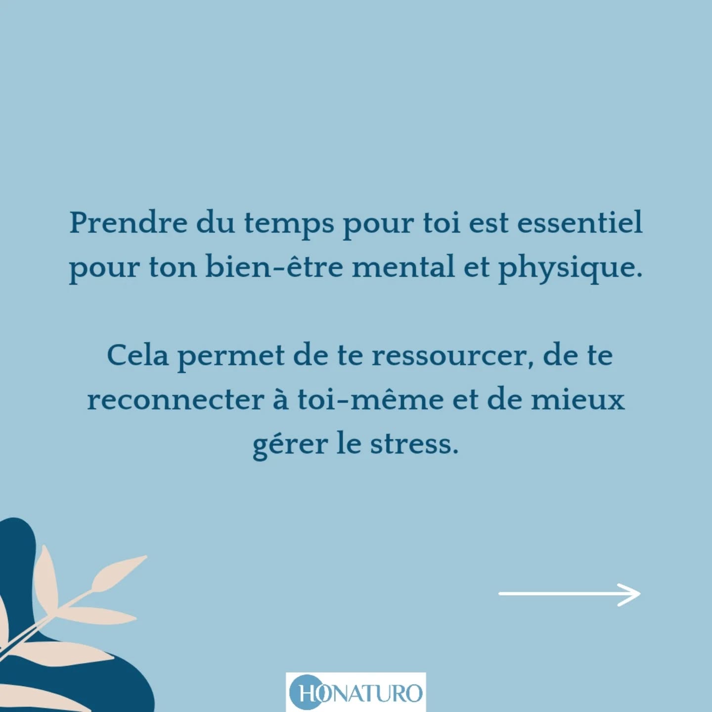 Temps pour soi par le cabinet naturopathe HONATURO
