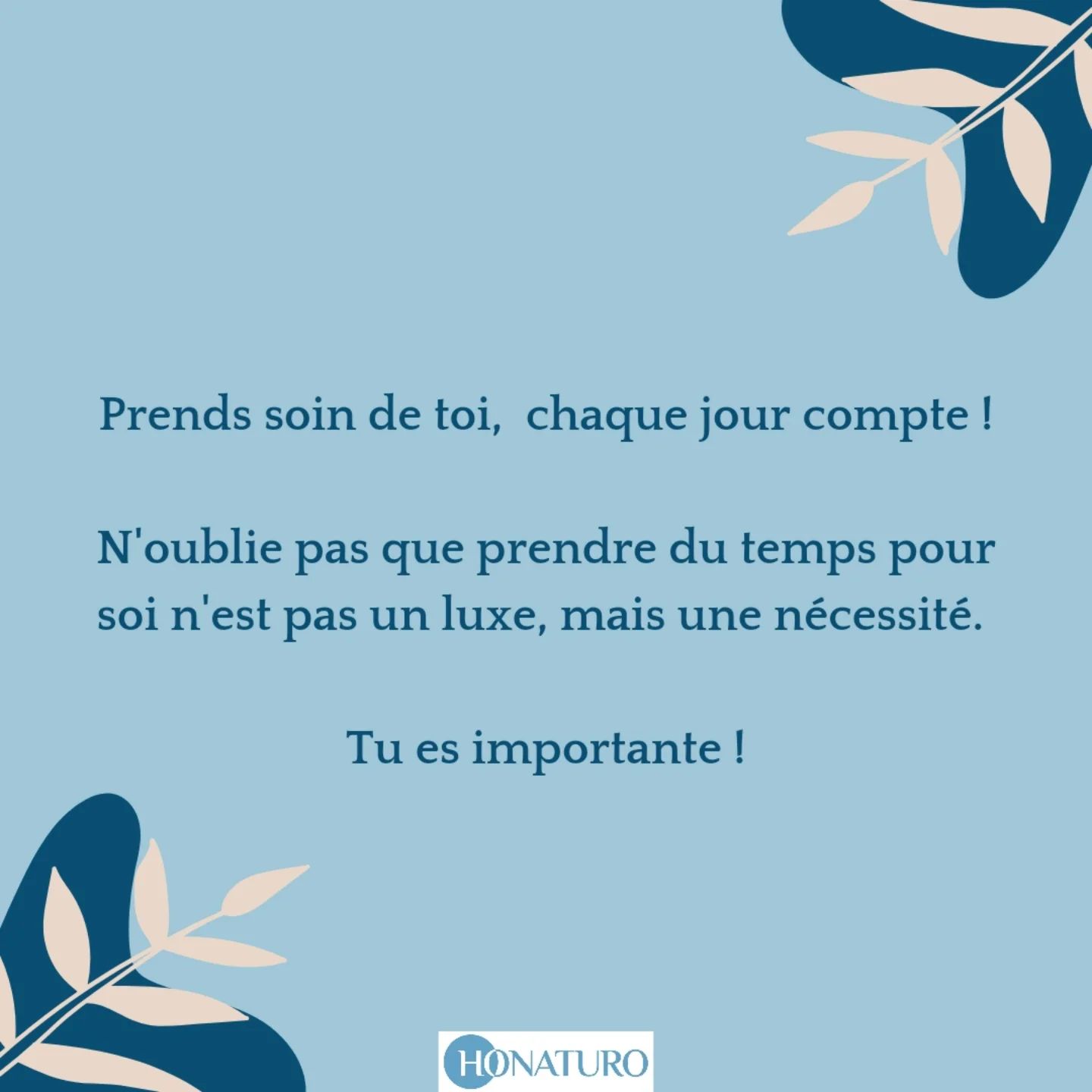 Temps pour soi par le cabinet naturopathe HONATURO