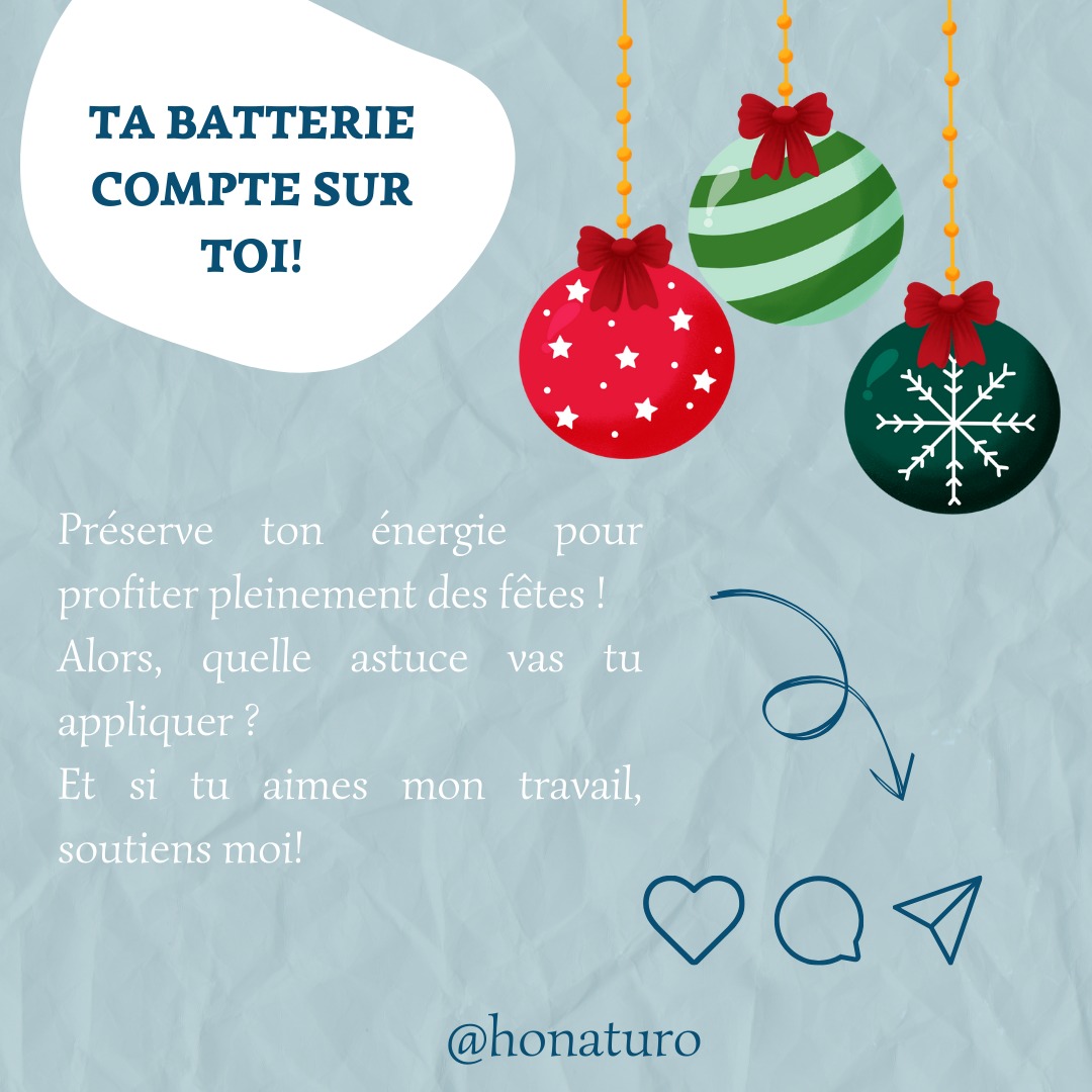 Et si tu gérais ton énergie comme une batterie ? par le cabinet naturopathe HONATURO