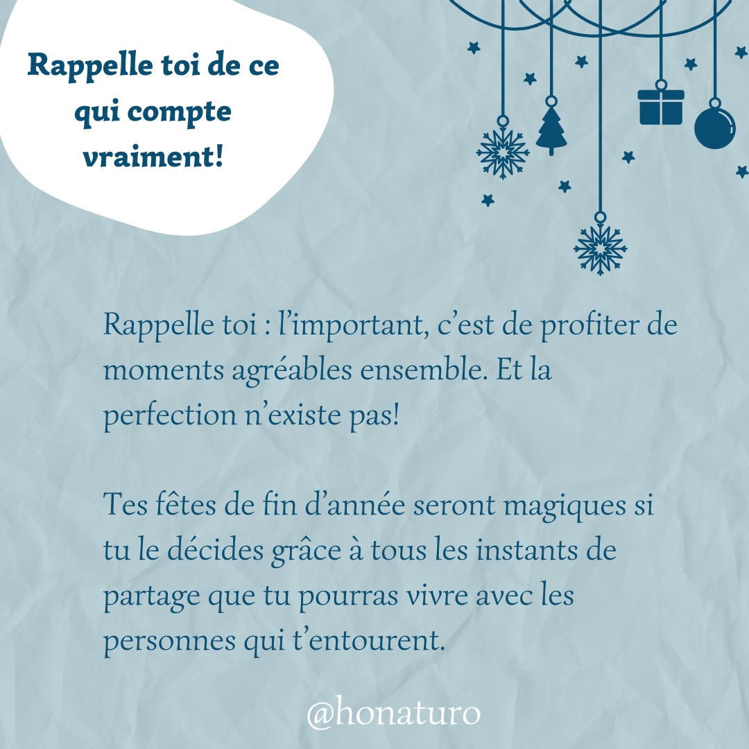 Pour des Relations Familiales Sereines pendant les Fêtes ✨ par le cabinet naturopathe HONATURO