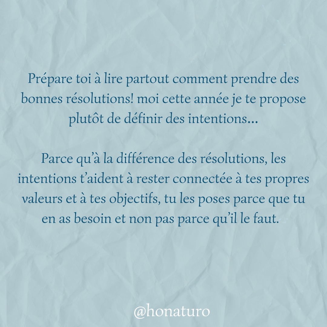Poser Tes Intentions par le cabinet naturopathe HONATURO