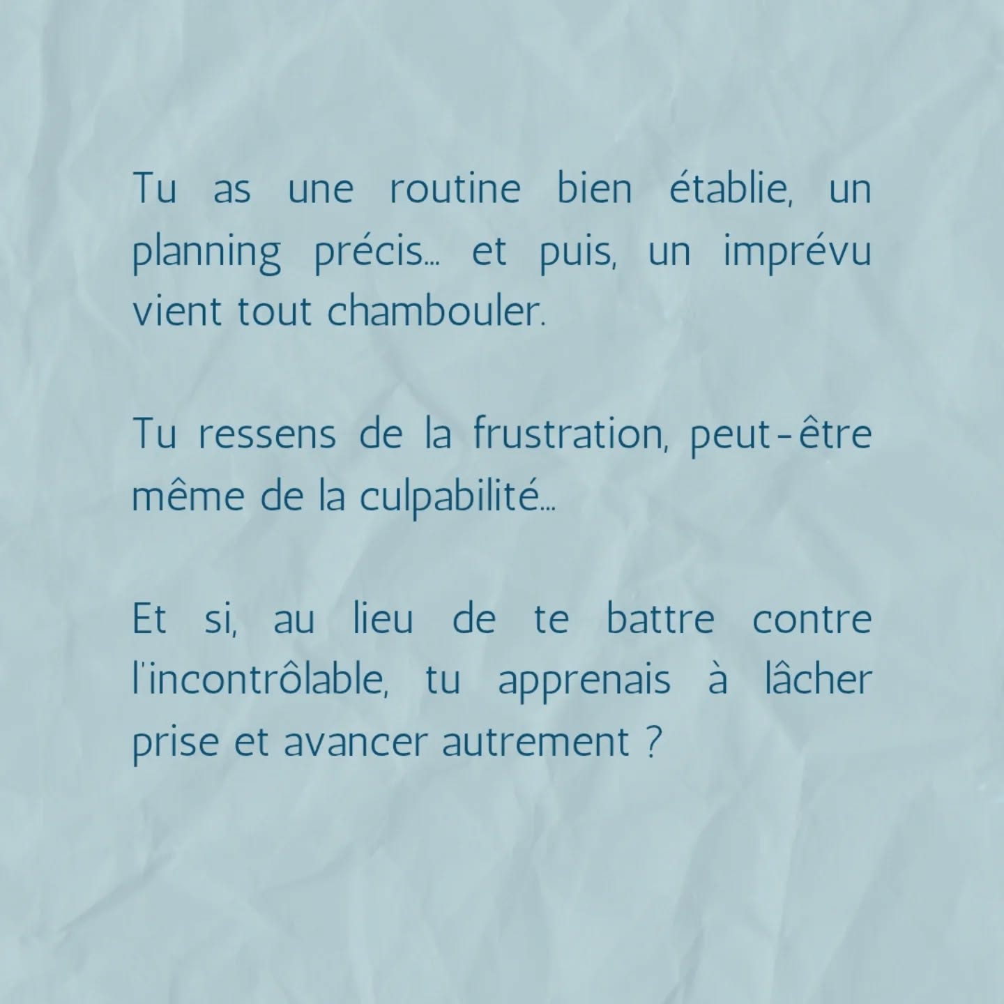 Et si tu apprenais à lâcher prise par le cabinet naturopathe HONATURO