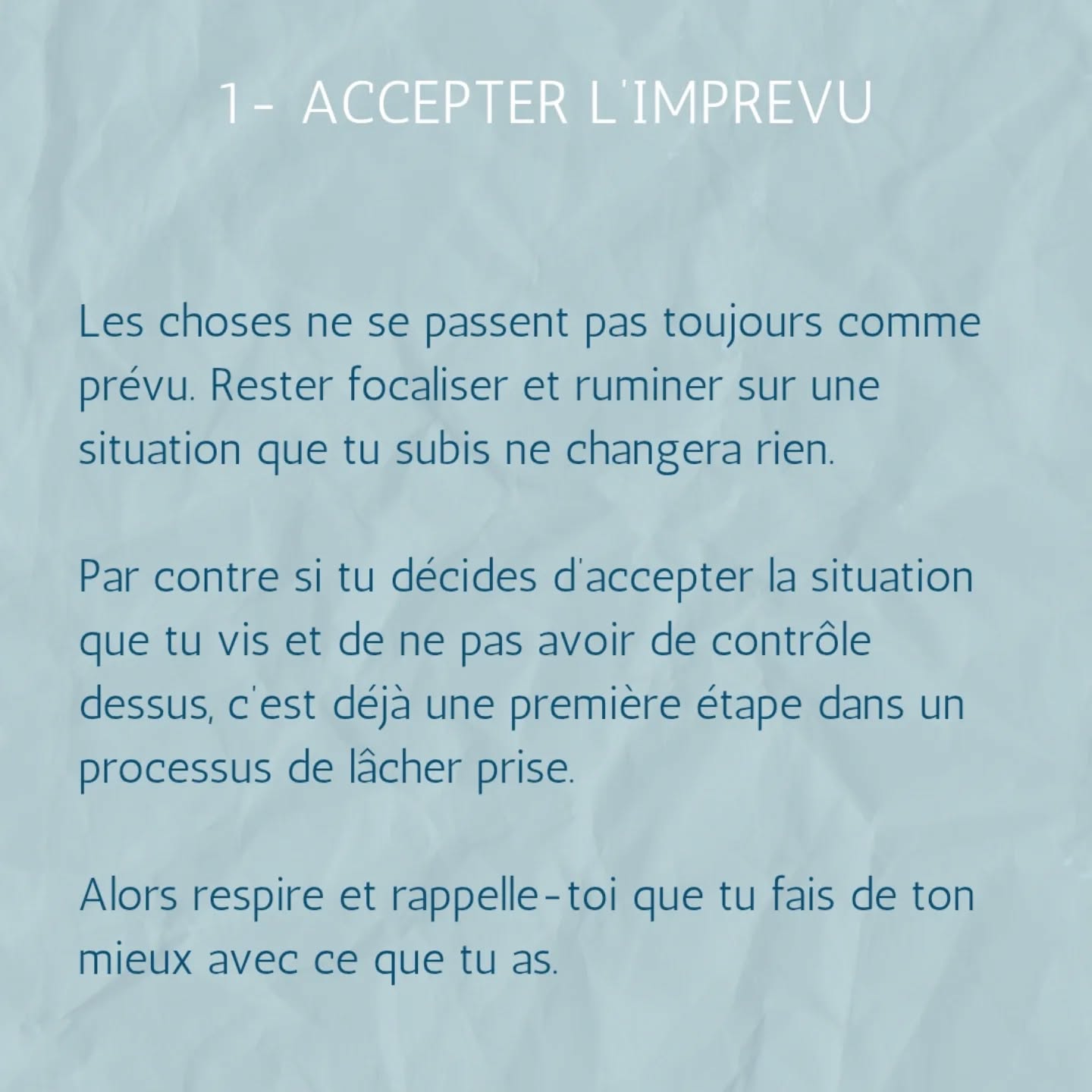 Et si tu apprenais à lâcher prise par le cabinet naturopathe HONATURO