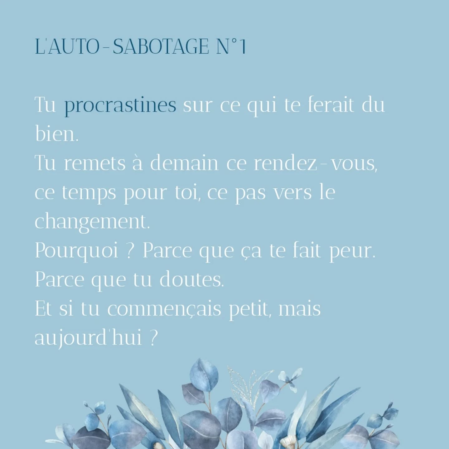 Auto-Sabotage par le cabinet naturopathe HONATURO