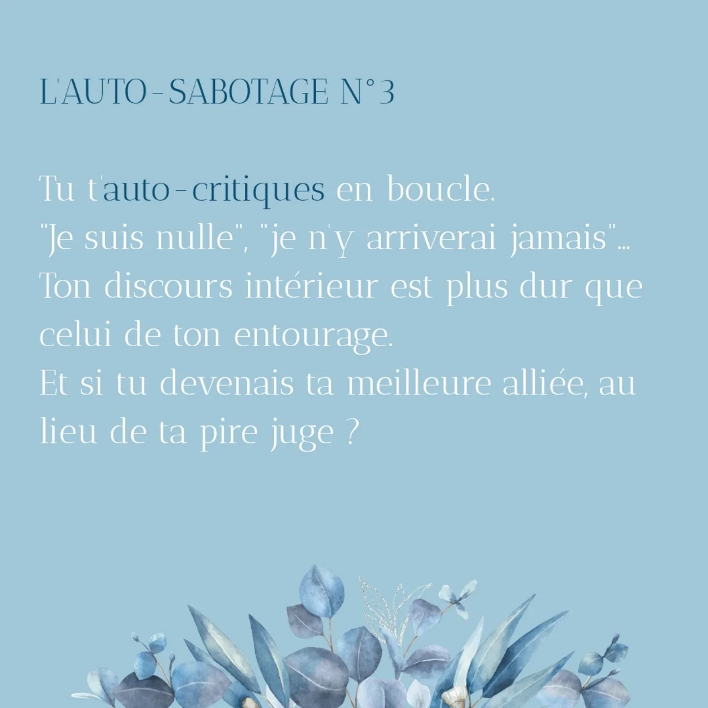 Auto-Sabotage par le cabinet naturopathe HONATURO