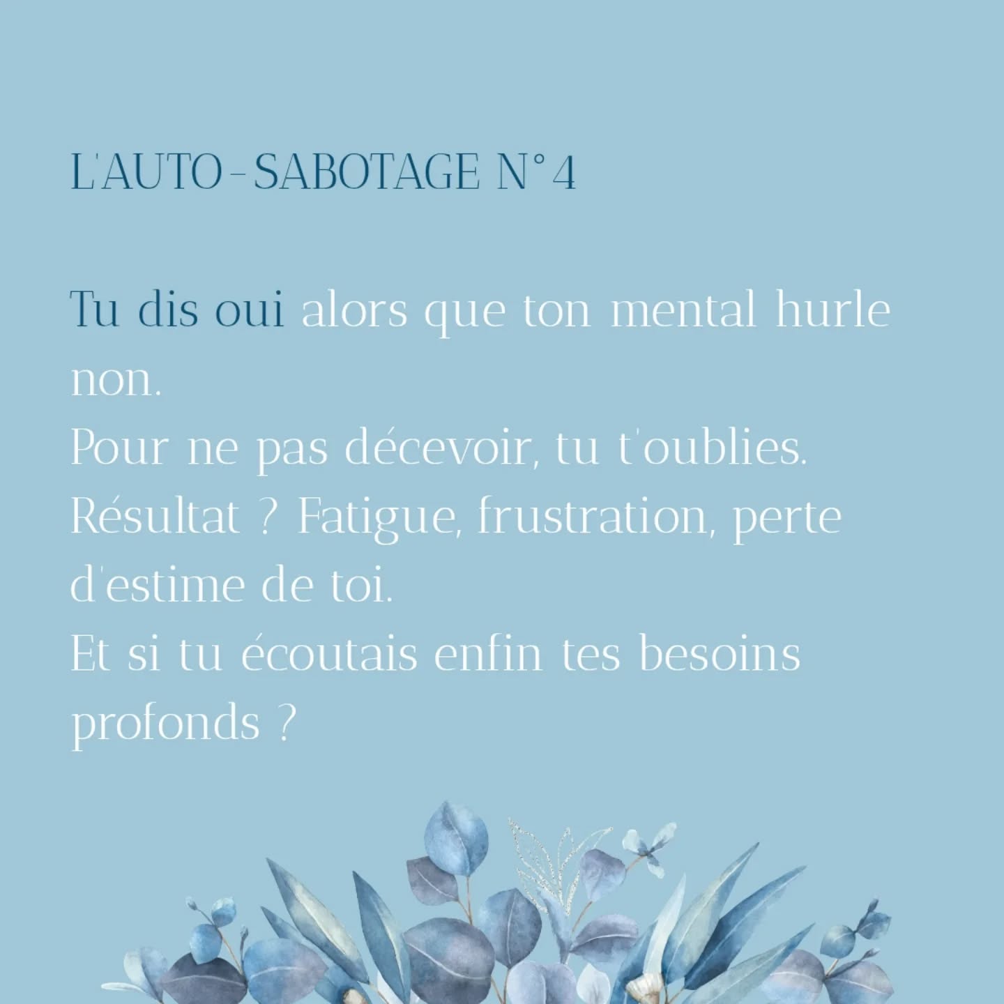 Auto-Sabotage par le cabinet naturopathe HONATURO