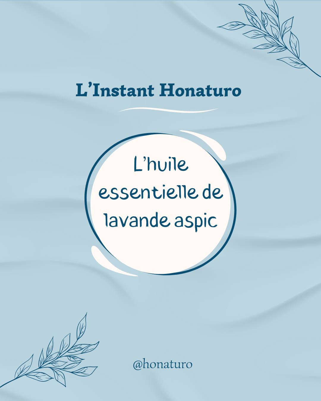 L'Huile Essentielle de Lavande Aspic par le cabinet naturopathie HONATURO