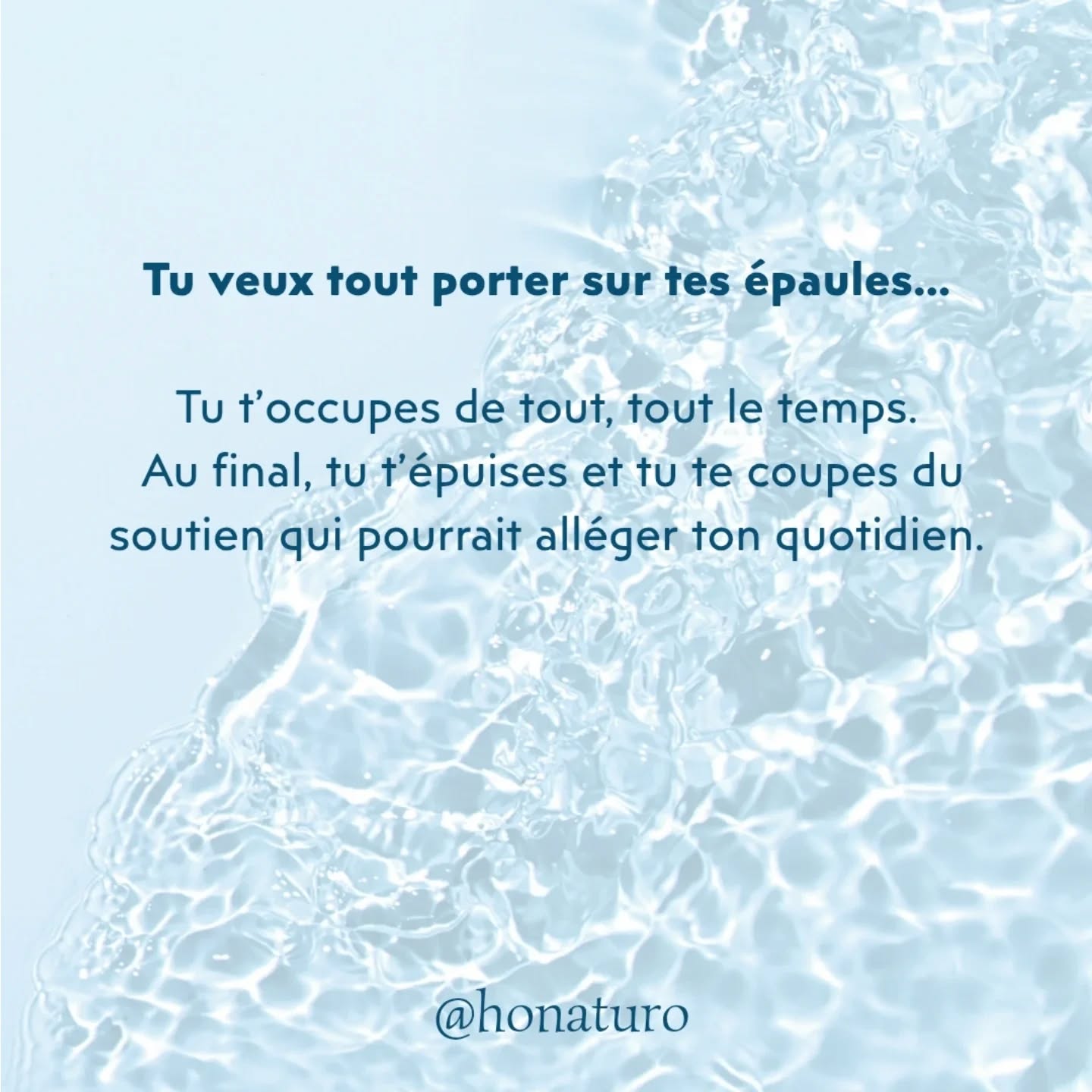 Tu peux tout gérer toute seule par le cabinet naturopathe HONATURO