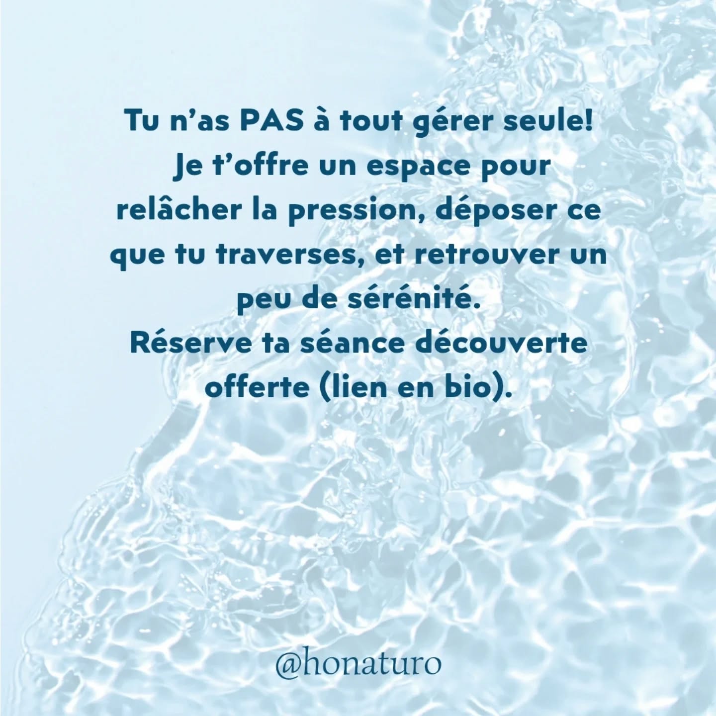 Tu peux tout gérer toute seule par le cabinet naturopathe HONATURO