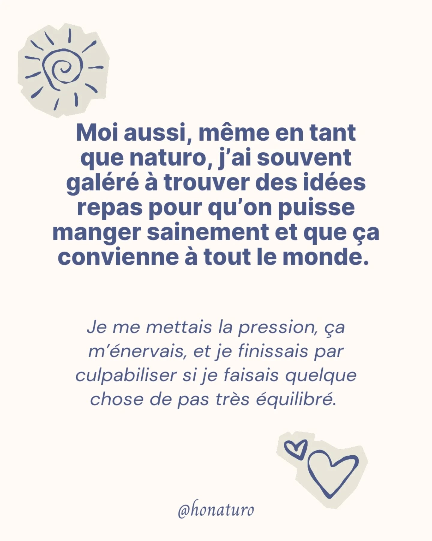 J'ai pas le temps de faire à manger par le cabinet naturopathe HONATURO