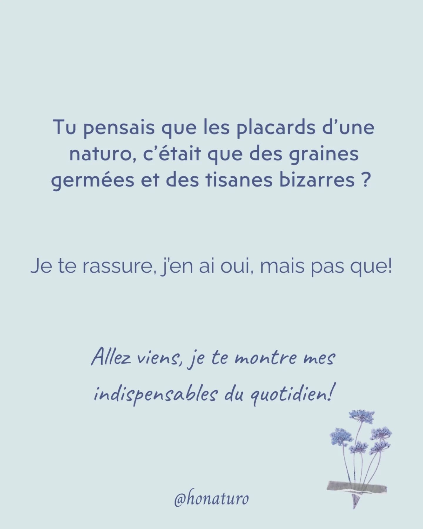 Mes placards de naturo par le cabinet naturopathe HONATURO