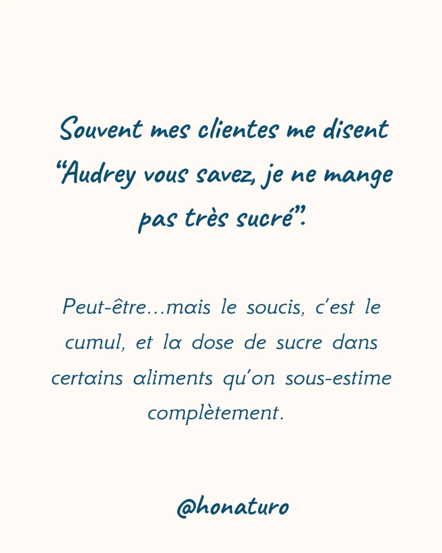 Et si on vérifait le sucre… par le cabinet naturopathe HONATURO