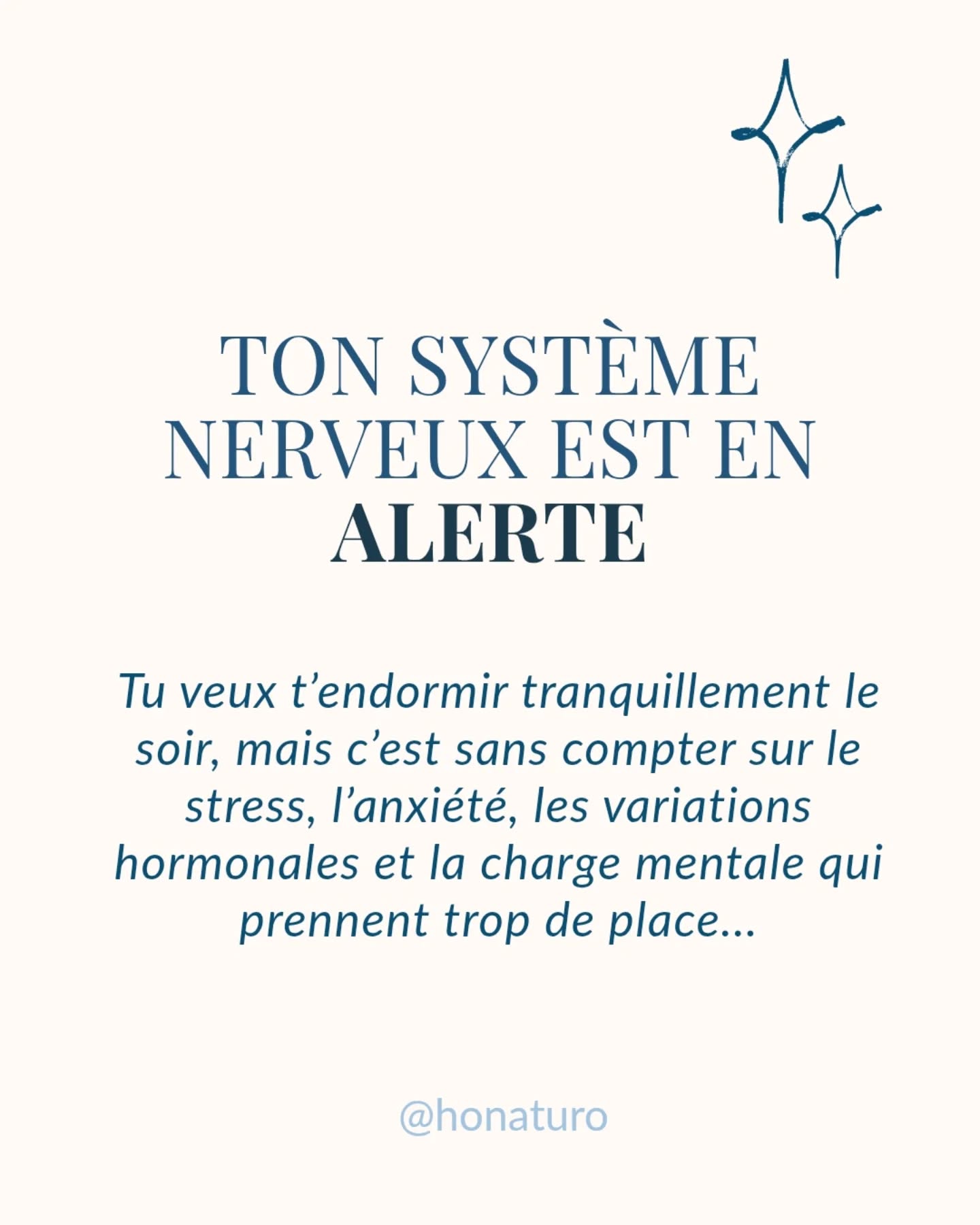 Tu dors mal par le cabinet naturopathe HONATURO