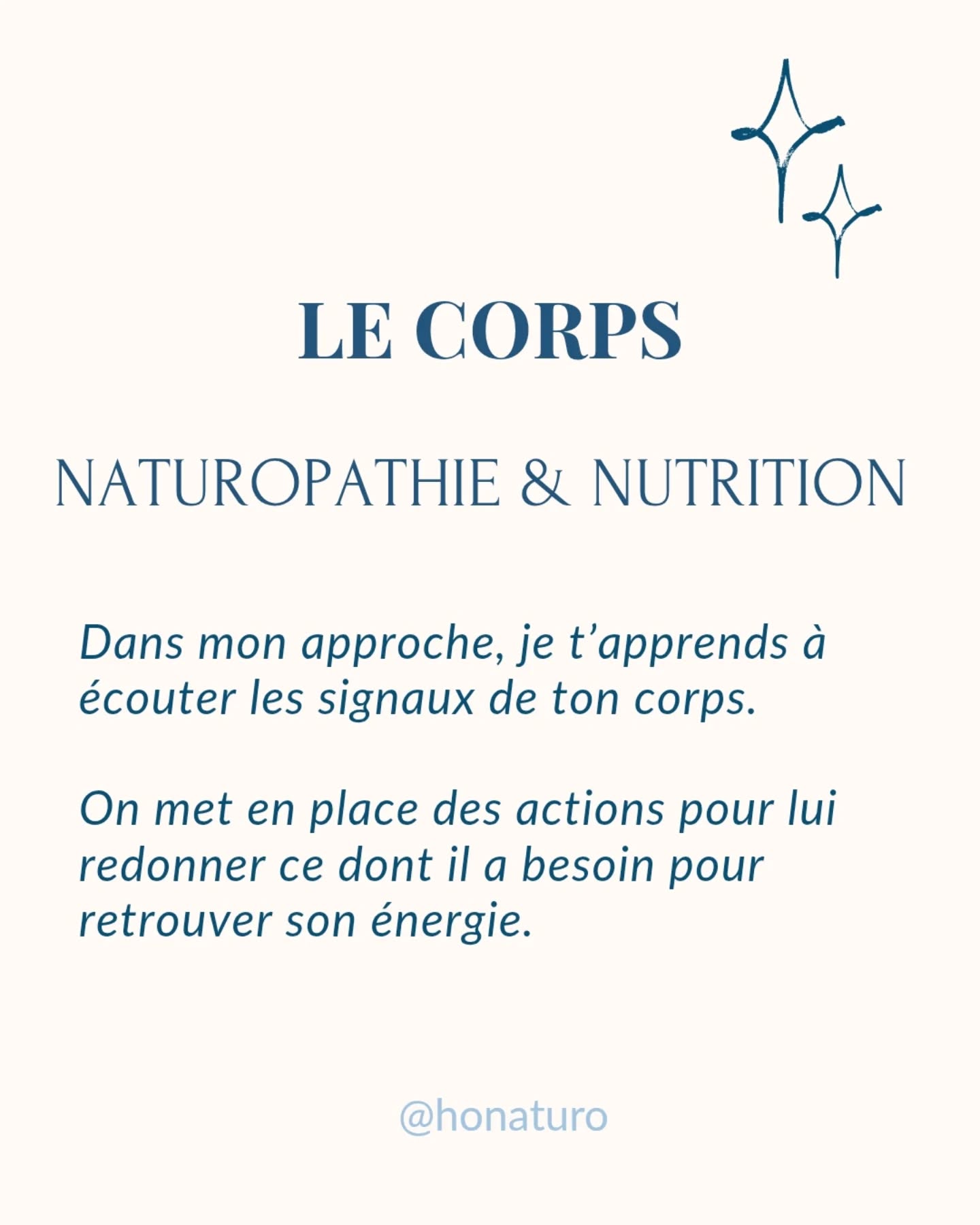 Tu médites, tu te couches tôt, tu manges sain... par le cabinet naturopathe HONATURO