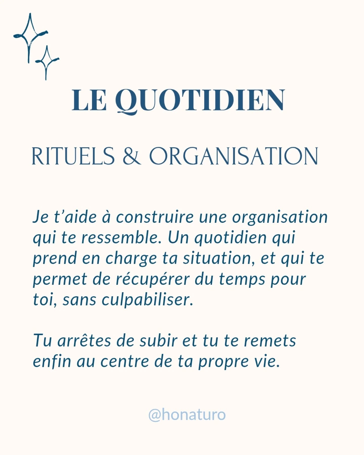 Tu médites, tu te couches tôt, tu manges sain... par le cabinet naturopathe HONATURO