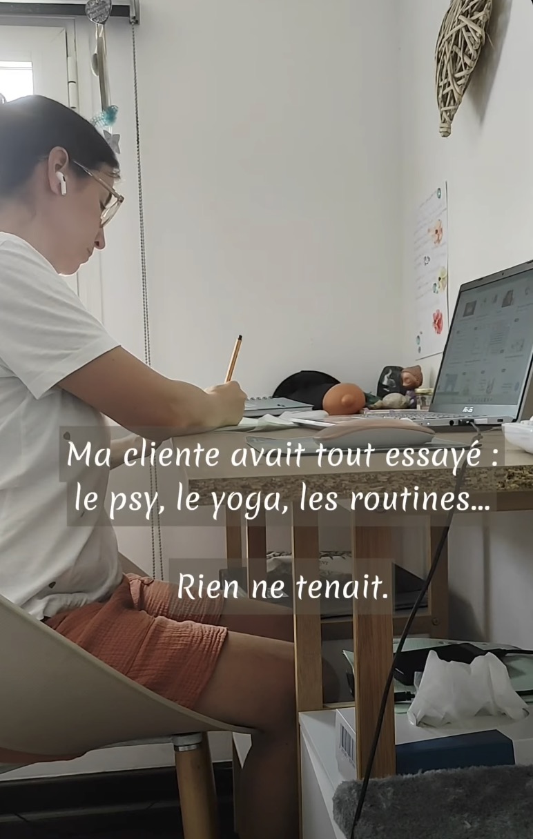 Ma cliente avait tout essayé par le cabinet naturopathe HONATURO