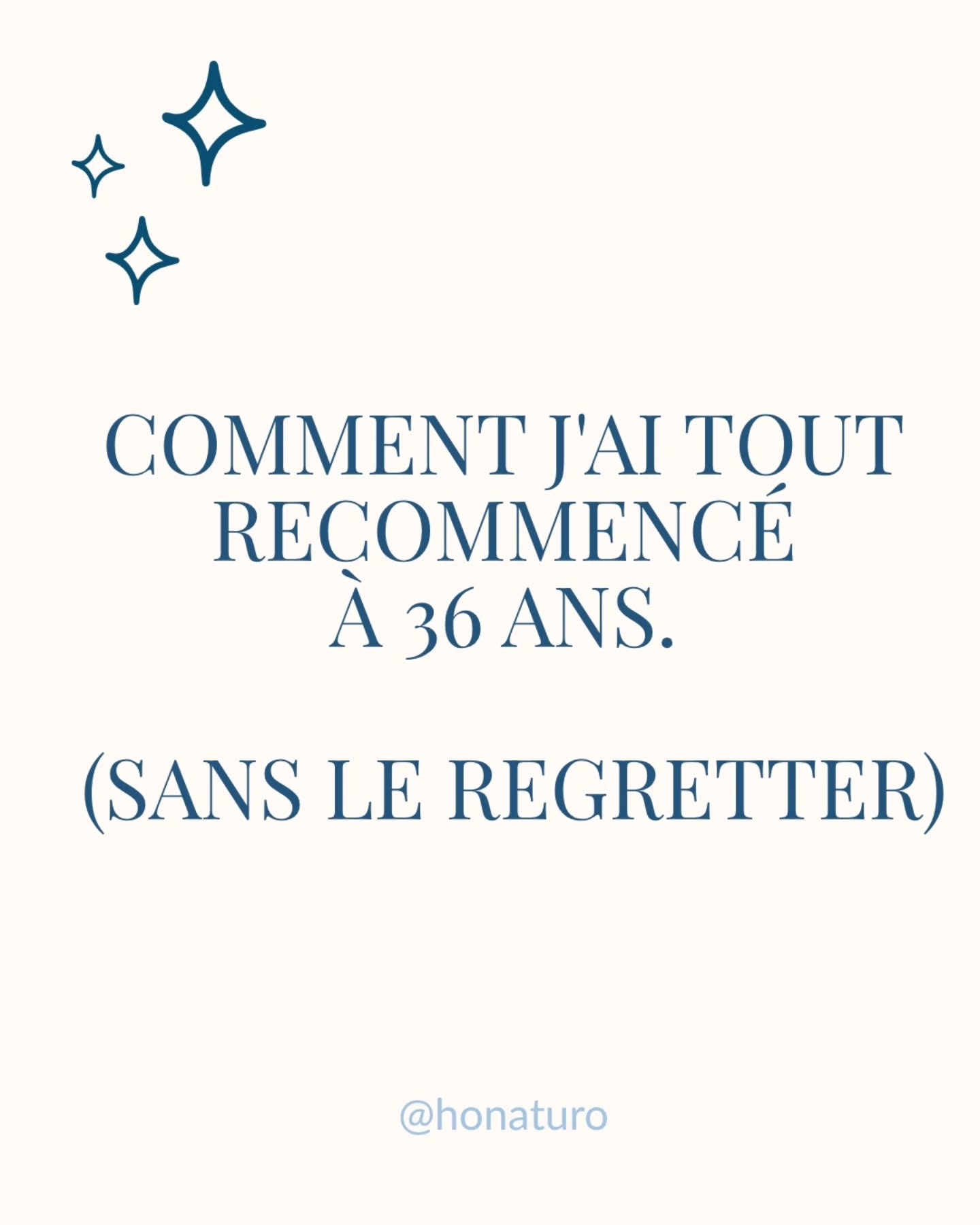Comment j'ai tout recommencé à 36 ans par le cabinet naturopathe HONATURO